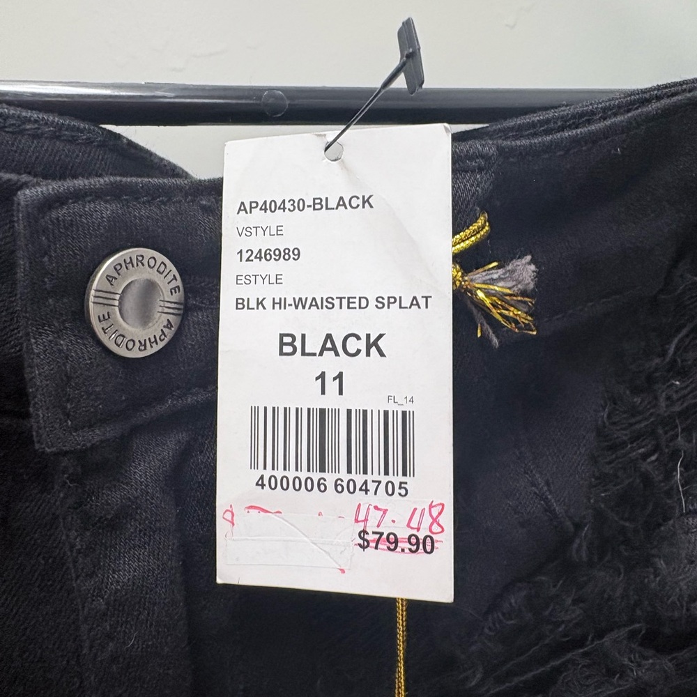 Aphrodite Charcoal Distressed Denim Sz 30 Brand New - Picture 4 of 15